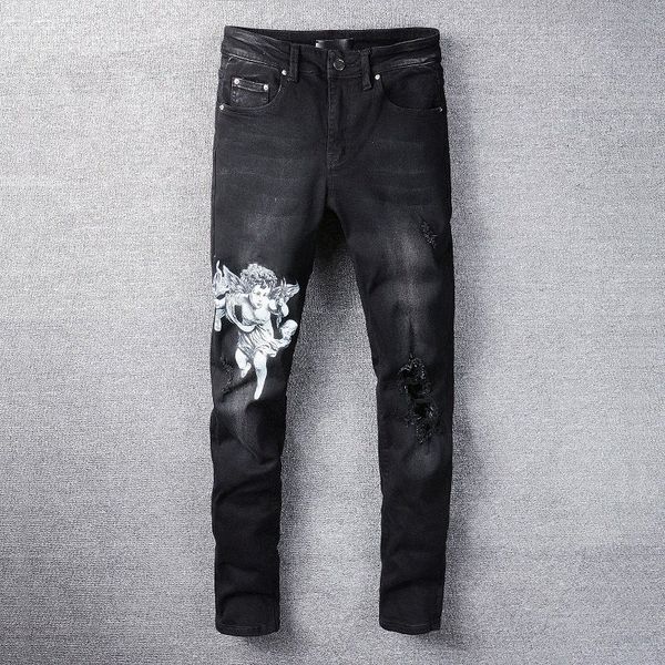 22s designer men jeans hip-hop fashion zipper hole wash jeans pants retro fold stitching mens design motorcycle riding cool slim pant black, Blue
22s designer men jeans hip-hop fashion zipper hole wash jeans pants retro fold stitching mens design motorcycle riding cool slim pant black, Blue