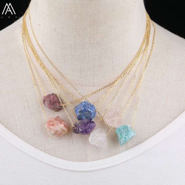 natural stone irregular pendant necklace pink crystal amthyst healing crystal chakra charms pendulum necklaces for women jewelry, Silver
natural stone irregular pendant necklace pink crystal amthyst healing crystal chakra charms pendulum necklaces for women jewelry, Silver