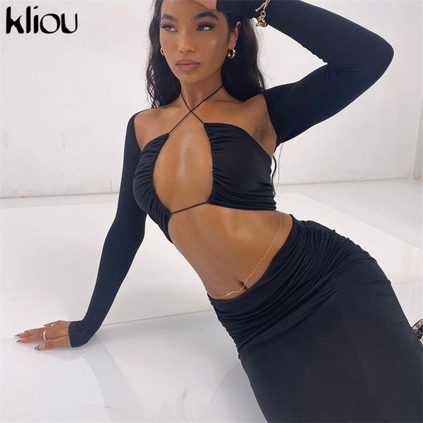 kliou solid 3 piece sets women bandage strapless shawl+stacked bodycon dress matching outfits female streetwear 220318, White
kliou solid 3 piece sets women bandage strapless shawl+stacked bodycon dress matching outfits female streetwear 220318, White