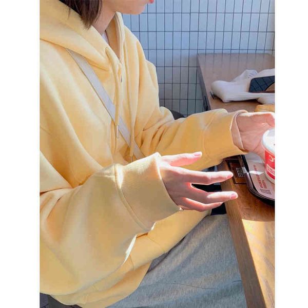 women's hoodies & sweatshirts cream blue / heart milk yellow two versions of plush hoodie women's autumn loose korean casual wear, Black
women's hoodies & sweatshirts cream blue / heart milk yellow two versions of plush hoodie women's autumn loose korean casual wear, Black