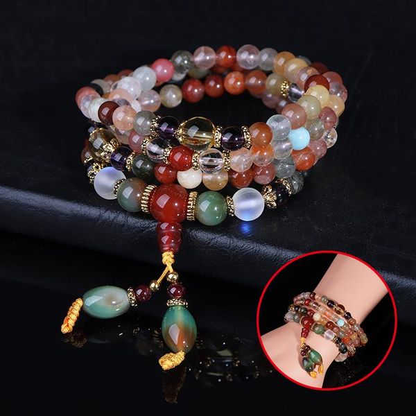 charm bracelets natural colorful crystal quartz beads buddhist bracelet necklace 108pcs prayer bead mala bracelet/necklace for women girl, Golden;silver
charm bracelets natural colorful crystal quartz beads buddhist bracelet necklace 108pcs prayer bead mala bracelet/necklace for women girl, Golden;silver