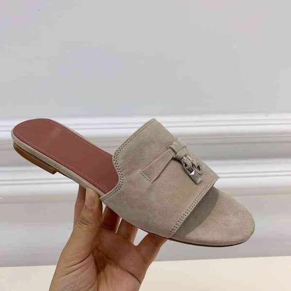 suede slippers retro women's summer shoes open slippers metal decorative botas mujer series, Black
suede slippers retro women's summer shoes open slippers metal decorative botas mujer series, Black