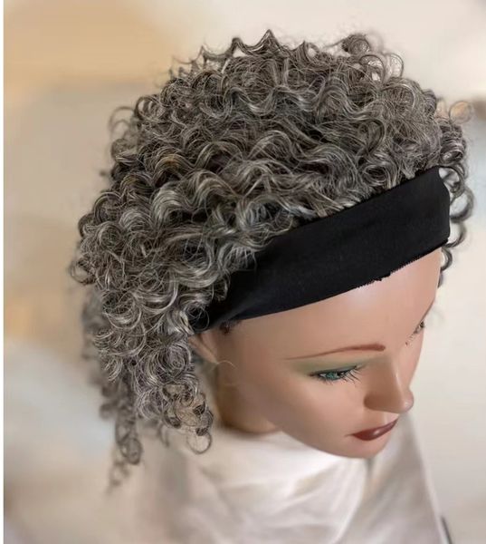 tight curly salt and pepper human hair head band wig salt&pepper wig silver gray wigs with black headband kinky curl 150%density, Black;brown
tight curly salt and pepper human hair head band wig salt&pepper wig silver gray wigs with black headband kinky curl 150%density, Black;brown