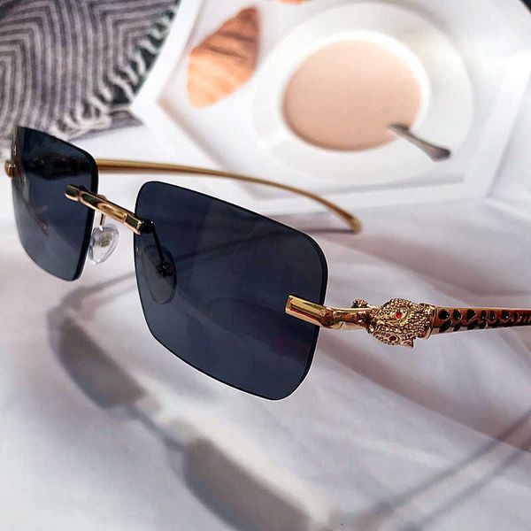 sunglasses unique alloy leopard leg luxury brand for men vintage fashion small suqare rimless sun glasses women elegant shades, White;black
sunglasses unique alloy leopard leg luxury brand for men vintage fashion small suqare rimless sun glasses women elegant shades, White;black