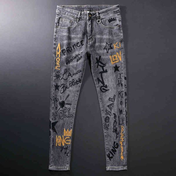 men's jeans fashion brand heavy industry embroidery grey jeans men's slim feet elastic letter versatile personality trend 3b24, Blue
men's jeans fashion brand heavy industry embroidery grey jeans men's slim feet elastic letter versatile personality trend 3b24, Blue