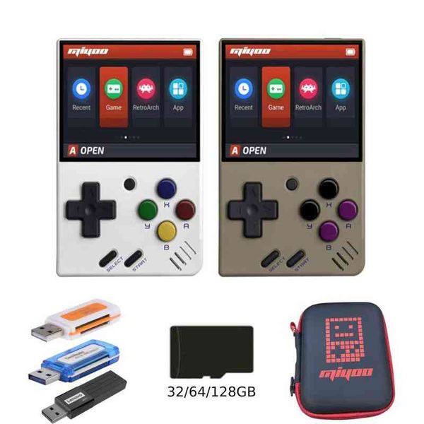 miyoo mini retro video gaming console 2.8 inch ips 32/64/128g handheld game players for fc gba with usb2.0 4 sd card reader h220426
miyoo mini retro video gaming console 2.8 inch ips 32/64/128g handheld game players for fc gba with usb2.0 4 sd card reader h220426