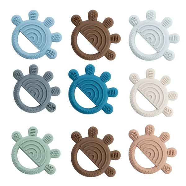 infant round baby teethers food silicone toddler five fingers soothers baby molar training
infant round baby teethers food silicone toddler five fingers soothers baby molar training