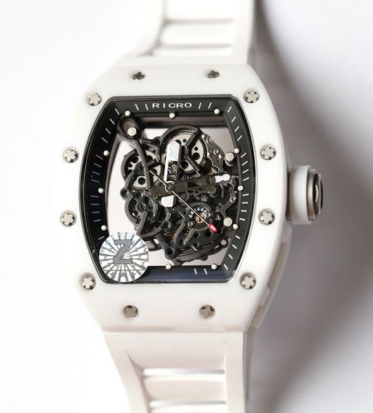 men's watch ceramic case mechanical automatic butterfly buckle rubber multicolor strap hollow movement ricro, Slivery;brown
men's watch ceramic case mechanical automatic butterfly buckle rubber multicolor strap hollow movement ricro, Slivery;brown