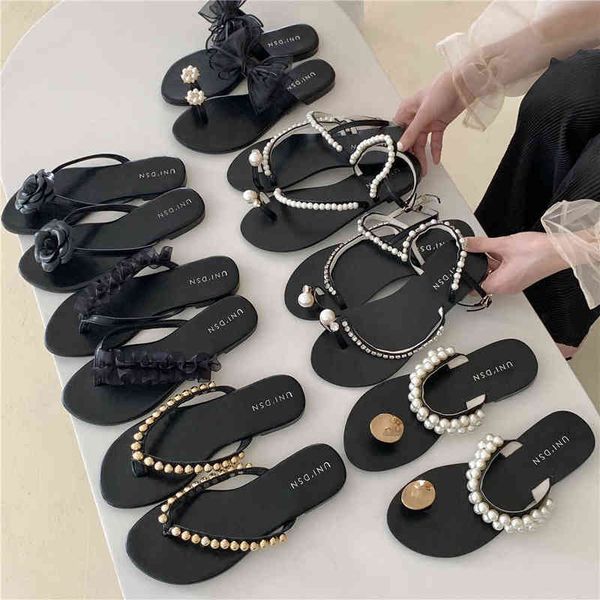 slippers rhinestone sandals women summer 2022 clip toe ankle strap buckle sandalias flat casual flip flops shoes beach slipper bow slides 22, Black
slippers rhinestone sandals women summer 2022 clip toe ankle strap buckle sandalias flat casual flip flops shoes beach slipper bow slides 22, Black