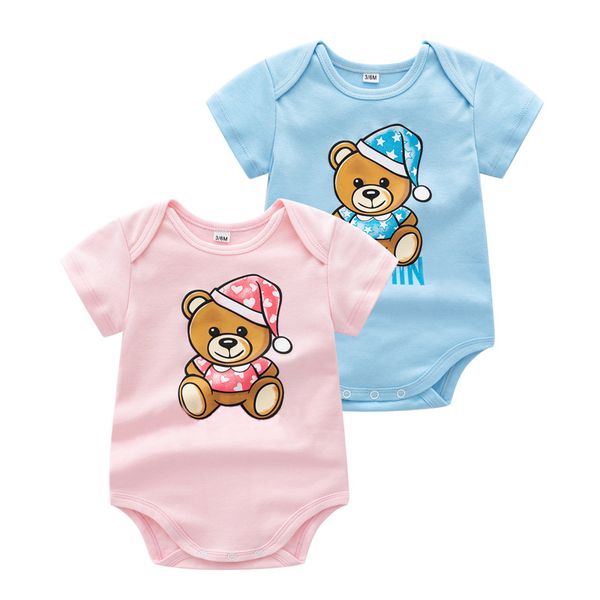 newborn baby rompers girl boy cotton short sleeve bodysuit cartoon bear brand clothes infant kids boutique outfits clothing, Blue
newborn baby rompers girl boy cotton short sleeve bodysuit cartoon bear brand clothes infant kids boutique outfits clothing, Blue