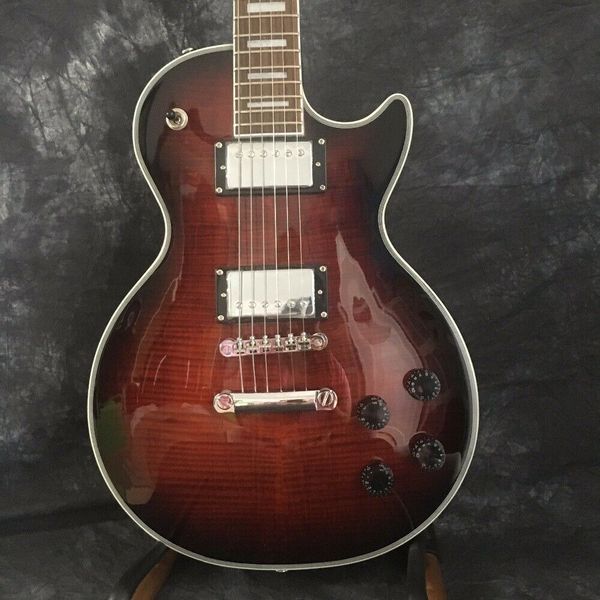 custom shop standard red-brown color electric guitar
custom shop standard red-brown color electric guitar