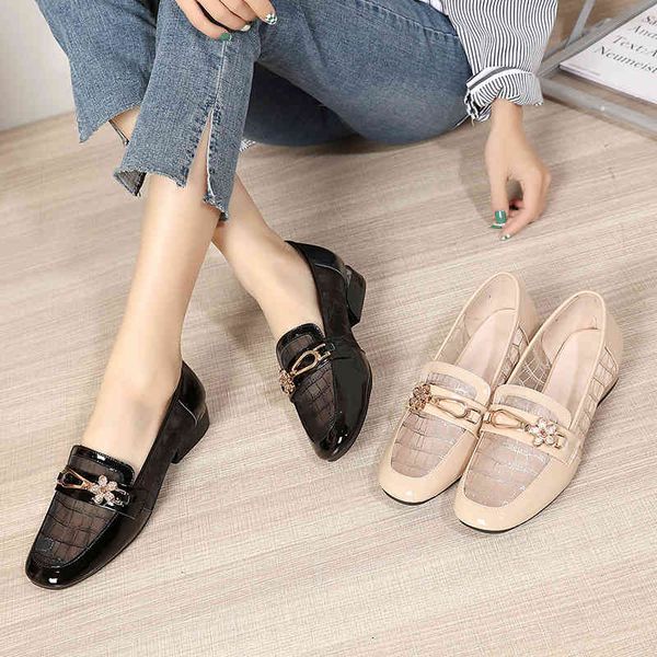 dress shoes spring and summer hollow out mesh cowhide splicing soft leather leisure lefu shoes breathable square head low heel women's, Black
dress shoes spring and summer hollow out mesh cowhide splicing soft leather leisure lefu shoes breathable square head low heel women's, Black