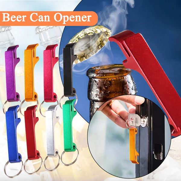 portable beer bottle opener keychain pocket aluminum beer can opener beer bar tool gadgets summer beverage accessories
portable beer bottle opener keychain pocket aluminum beer can opener beer bar tool gadgets summer beverage accessories