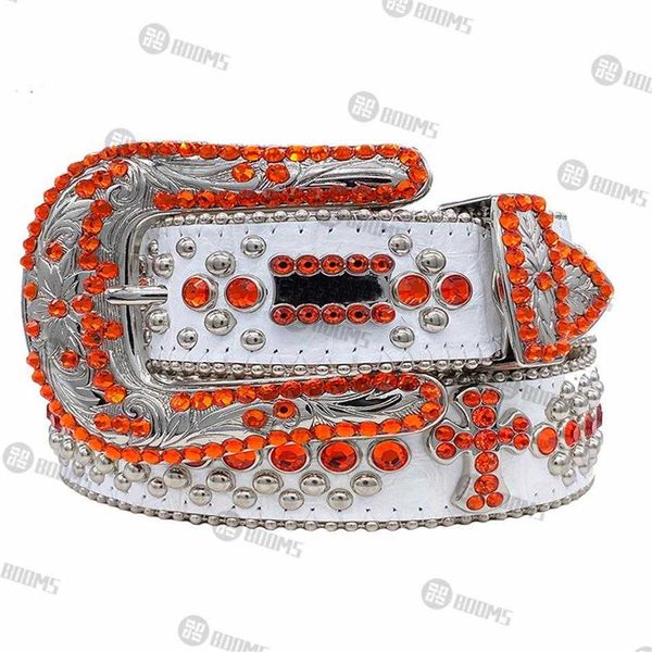 2021 designer belt bb simon belts for men women shiny diamond belt orange white crucifix andd1y 064, Black;brown 
2021 designer belt bb simon belts for men women shiny diamond belt orange white crucifix andd1y 064, Black;brown