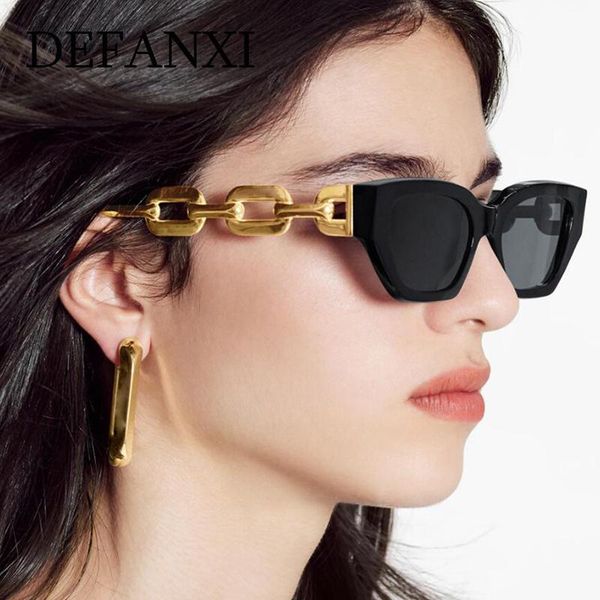 sunglasses vintage cat eye black small 2022 men women fashion brand metal thick chains legs design hip hop sun glasses oculos, White;black
sunglasses vintage cat eye black small 2022 men women fashion brand metal thick chains legs design hip hop sun glasses oculos, White;black