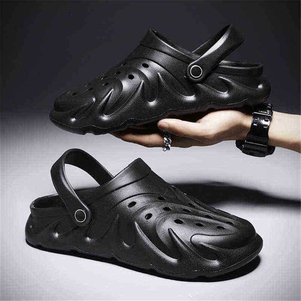 men's summer sandals slippers male casual outdoor shoe clog non-slip home bathing slipper eva light-weight flip flop fashion croc for m, Black
men's summer sandals slippers male casual outdoor shoe clog non-slip home bathing slipper eva light-weight flip flop fashion croc for m, Black