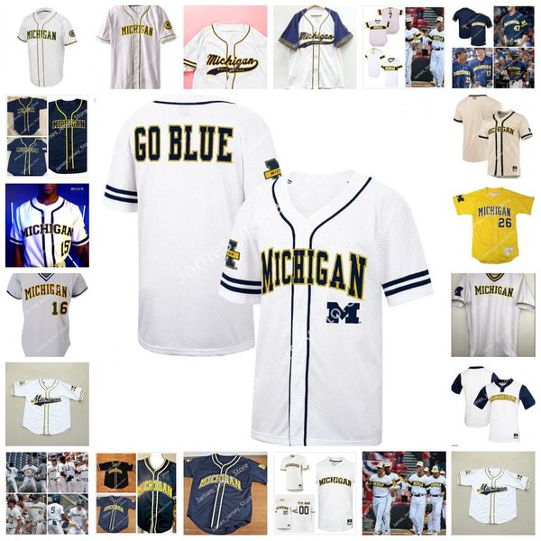 custom stitched michigan wolverines baseball jersey jaylen jones 28 keaton carattini 30 jack white 32 tyler fullman ahmad harajli walker cle, Black
custom stitched michigan wolverines baseball jersey jaylen jones 28 keaton carattini 30 jack white 32 tyler fullman ahmad harajli walker cle, Black