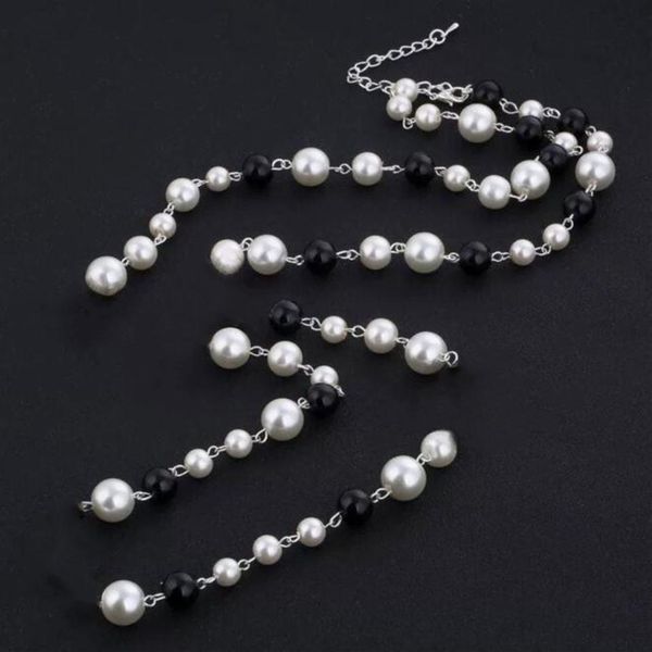 paris lady jewelry necklace black white pearl rhinestone pendant necklace e2993, Silver
paris lady jewelry necklace black white pearl rhinestone pendant necklace e2993, Silver