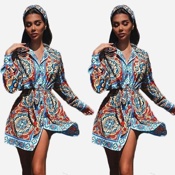 women's blouses & shirts african clothing tribal national style printed shirt lapel blouse summer and autumn wild has belt temperament, White
women's blouses & shirts african clothing tribal national style printed shirt lapel blouse summer and autumn wild has belt temperament, White