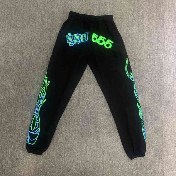 fluorescent green spider web pattern 555555 sweatpants men women high street flame print sp5der pants jogger drawstring trousers, Black
fluorescent green spider web pattern 555555 sweatpants men women high street flame print sp5der pants jogger drawstring trousers, Black