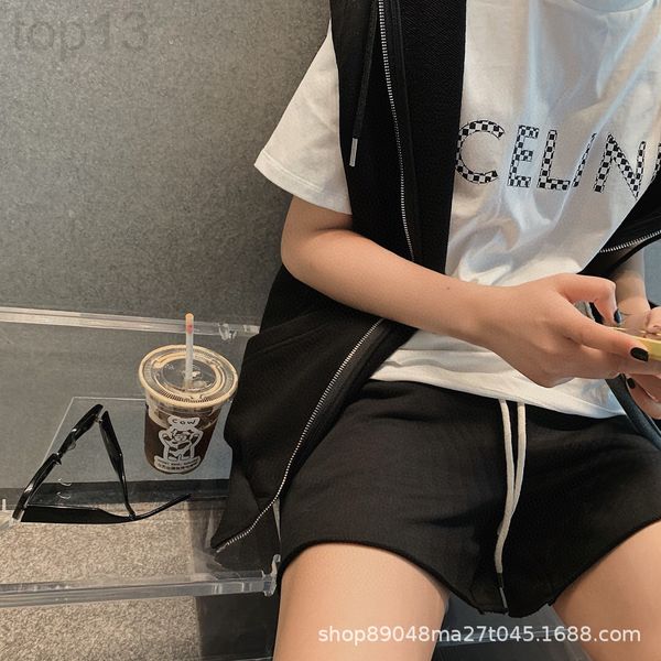 women's t-shirt designer chaopai 22ss early spring new alphabet checkerboard print + button nail design casual and versatile short slee, White
women's t-shirt designer chaopai 22ss early spring new alphabet checkerboard print + button nail design casual and versatile short slee, White