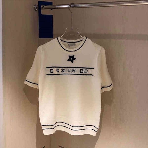 autumn new jacquard star letter half sleeve knitted sweater women's simple casual knitted t-shirt 85% off factory clearance, White;black
autumn new jacquard star letter half sleeve knitted sweater women's simple casual knitted t-shirt 85% off factory clearance, White;black
