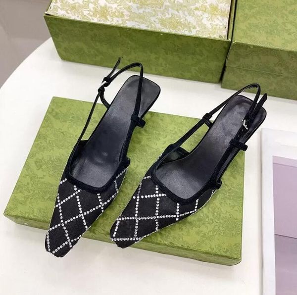 women slingback sandals pump low heel slingback shoes black mesh with crystals spark motif back-buckle closure womens size35-40
women slingback sandals pump low heel slingback shoes black mesh with crystals spark motif back-buckle closure womens size35-40