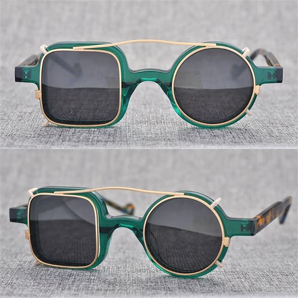 50% off factory outlet sale the left and right round asymmetric frame can be equipped with myopia clip-on multifunctional sunglasses, trendy, White;black
50% off factory outlet sale the left and right round asymmetric frame can be equipped with myopia clip-on multifunctional sunglasses, trendy, White;black