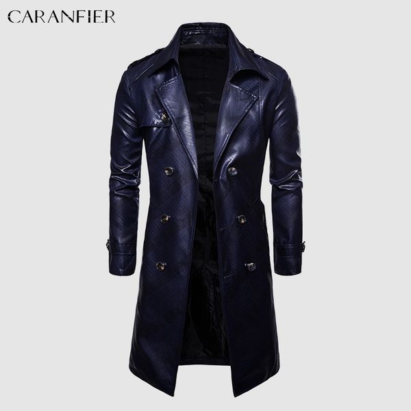 caranfier mens pu leather jackets men long overcoat male trench coat british double breasted lapel windbreaker chaquetas hombre 220816, Black;brown
caranfier mens pu leather jackets men long overcoat male trench coat british double breasted lapel windbreaker chaquetas hombre 220816, Black;brown