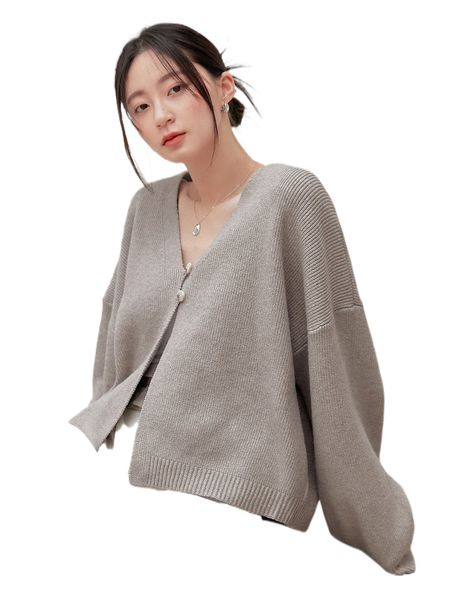 dazy-less button front drop shoulder cardigan p4tc#, White;black
dazy-less button front drop shoulder cardigan p4tc#, White;black