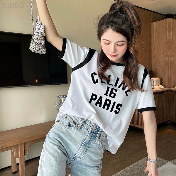 women's t-shirt designer high setting ce home no. 16 letter flocking printing short sleeve korean fashion t-shirt women's loose an, White
women's t-shirt designer high setting ce home no. 16 letter flocking printing short sleeve korean fashion t-shirt women's loose an, White
