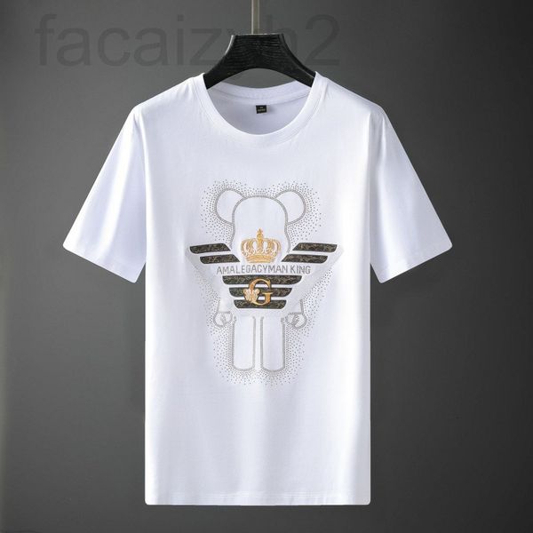 men's t-shirts designer 2022 spring and summer new fashion brand cartoon bear colorful paste cloth drill round neck half sleeved shirt, White;black
men's t-shirts designer 2022 spring and summer new fashion brand cartoon bear colorful paste cloth drill round neck half sleeved shirt, White;black