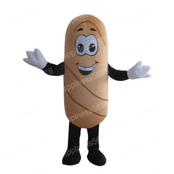 performance bread mascot costumes halloween christmas cartoon character outfits suit advertising carnival adults outfit, Red;yellow