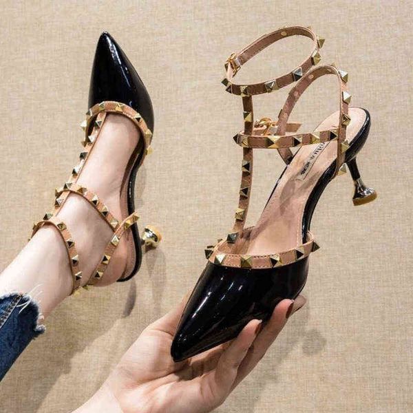 sandals 2022 rivet high heels pumps women thin heel be single shoes women new women shoes sandals 220325, Black
sandals 2022 rivet high heels pumps women thin heel be single shoes women new women shoes sandals 220325, Black