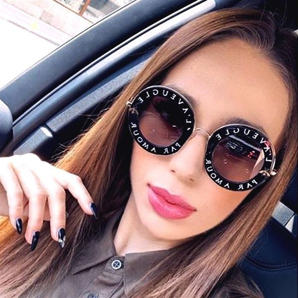 round classic women brand sunglasses retro fashion lageluve rapauomr luxury men designer sun glasses288u, White;black
round classic women brand sunglasses retro fashion lageluve rapauomr luxury men designer sun glasses288u, White;black