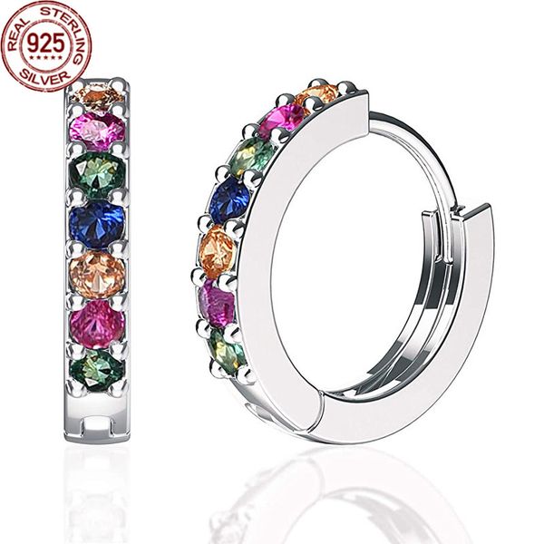 2022 925 silver earrings charm colorful simple zircon rainbow jewelry for girls fine, Golden
2022 925 silver earrings charm colorful simple zircon rainbow jewelry for girls fine, Golden