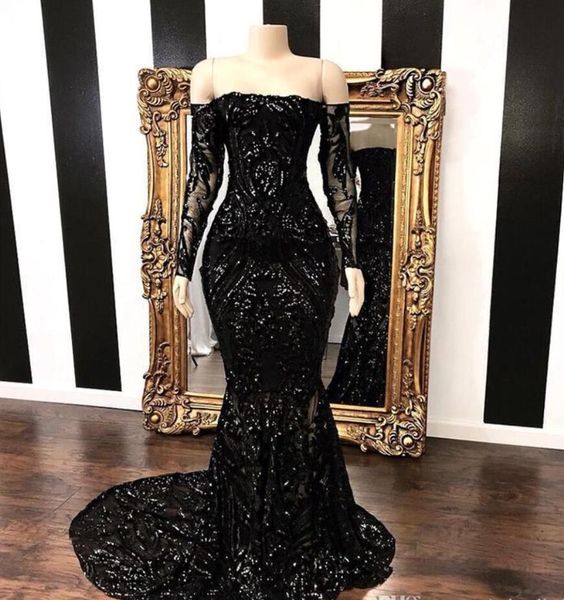 dhl ship within 24h luxury black off the shoulder sequins mermaid long prom dresses long sleeves floor length formal party celebrity dresses
dhl ship within 24h luxury black off the shoulder sequins mermaid long prom dresses long sleeves floor length formal party celebrity dresses