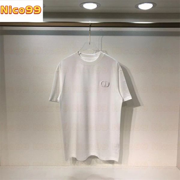 22ss tee simple letters cd embroidery short-sleeved round neck loose fashion versatile large size versatile men women short sleeve, White;black
22ss tee simple letters cd embroidery short-sleeved round neck loose fashion versatile large size versatile men women short sleeve, White;black
