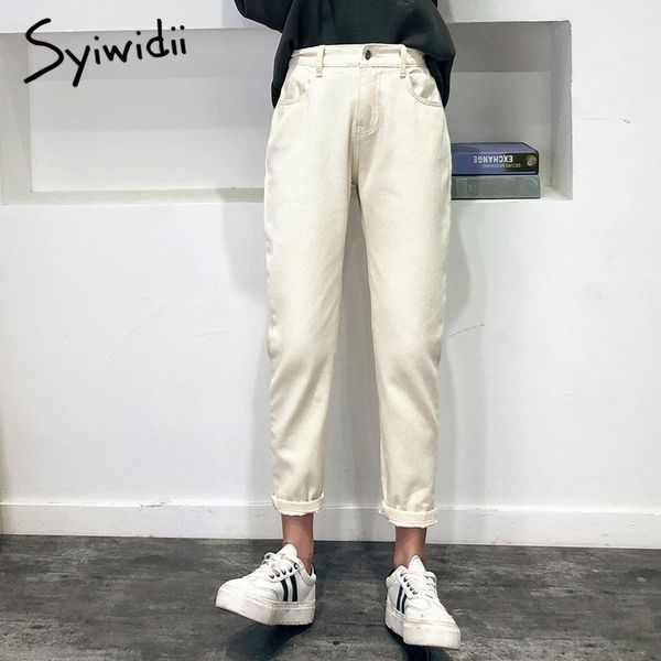 high woman harem pink beige brown black plus size 32 mom pants jeans for women spring elastic waist 210415, Blue
high woman harem pink beige brown black plus size 32 mom pants jeans for women spring elastic waist 210415, Blue