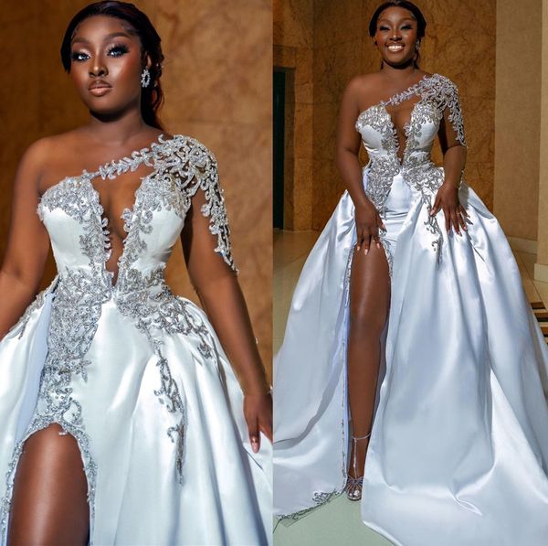 2022 plus size arabic aso ebi luxurious beaded crystals wedding dress lace mermaid satin bridal gowns dresses zj722, White
2022 plus size arabic aso ebi luxurious beaded crystals wedding dress lace mermaid satin bridal gowns dresses zj722, White
