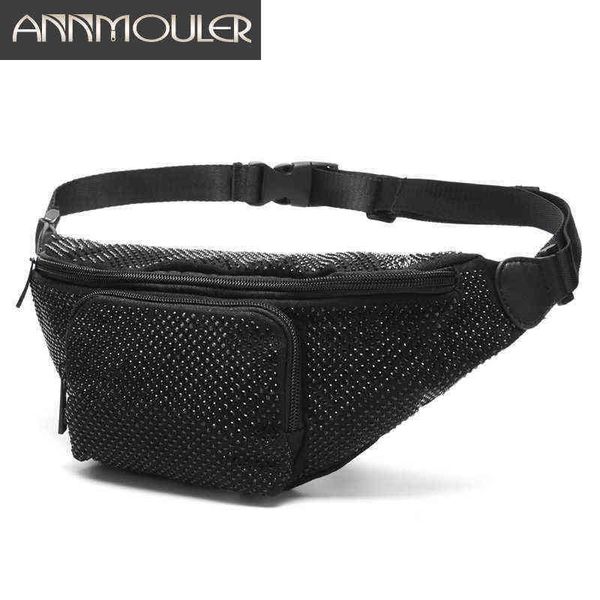 annmouler fashion women waist bag canvas chest large capacity pockets phone pocket purse rhinestone fanny pack belt 220531
annmouler fashion women waist bag canvas chest large capacity pockets phone pocket purse rhinestone fanny pack belt 220531