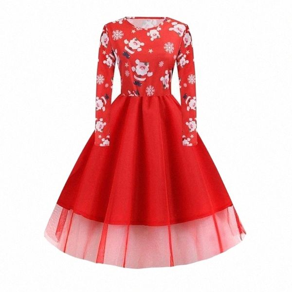 casual dresses long sleeve net yarn hem christmas print party women pleated large santa claus crutch midi dress streetwear c4ss#, Black;gray
casual dresses long sleeve net yarn hem christmas print party women pleated large santa claus crutch midi dress streetwear c4ss#, Black;gray