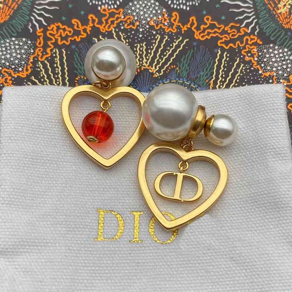jewelry wholesale love smart red chalcedony pearl earrings fashion trend temperament women's versatile earrings, Golden 
jewelry wholesale love smart red chalcedony pearl earrings fashion trend temperament women's versatile earrings, Golden