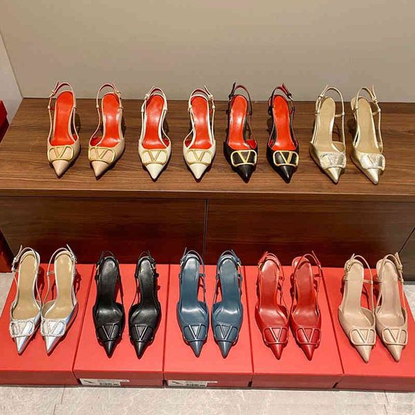 2022 spring and summer new warren pointed one button shallow flat sole sling shoe back empty high-heeled sandals, Black
2022 spring and summer new warren pointed one button shallow flat sole sling shoe back empty high-heeled sandals, Black