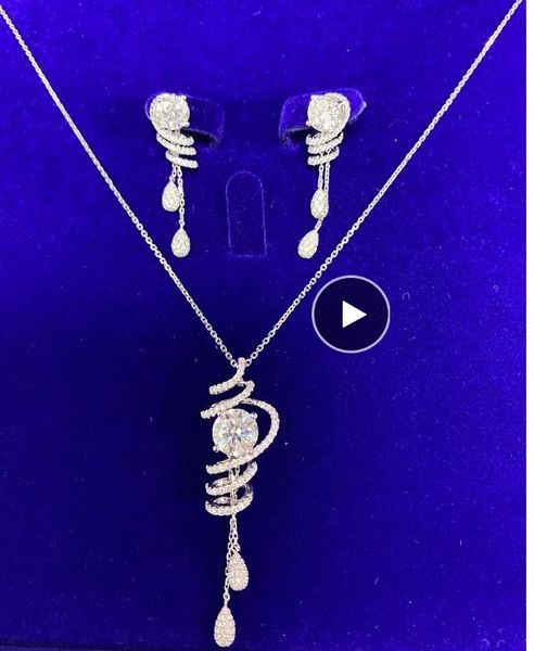 jewelry customized 18k gold d vvs1 moissanite diamond jewelry set earrings necklace high fine jewellry women wedding party gifts, Silver
jewelry customized 18k gold d vvs1 moissanite diamond jewelry set earrings necklace high fine jewellry women wedding party gifts, Silver