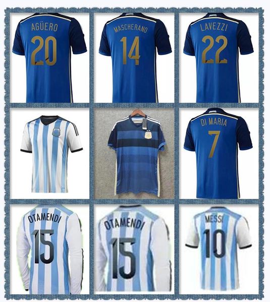 2014 2015 world cup retro argentina away 10 messis soccer jerseys 14 15 7 di maria 9 higuain 20 aguero 14 mascherano lavezzi football shirt, Black;gray
2014 2015 world cup retro argentina away 10 messis soccer jerseys 14 15 7 di maria 9 higuain 20 aguero 14 mascherano lavezzi football shirt, Black;gray