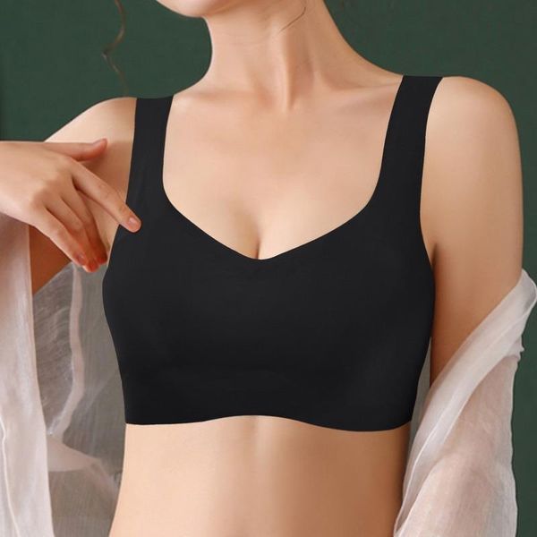 bras plus size for women seamless bra with gathers pad comfortable bralette push up brassiere vest wireless solid, Red;black
bras plus size for women seamless bra with gathers pad comfortable bralette push up brassiere vest wireless solid, Red;black