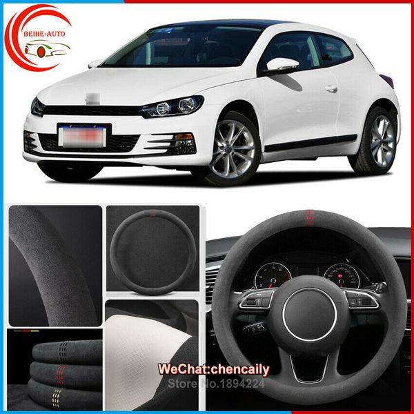for volkswagen scirocco black alcantara suede steering wheel cover auto styling
for volkswagen scirocco black alcantara suede steering wheel cover auto styling
