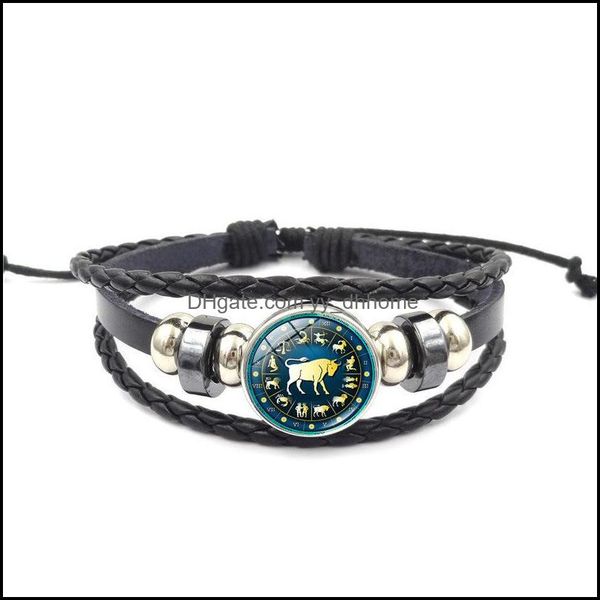 charm bracelets jewelry 12 constellation with glass cabochon zodiac signs libra capricorn genuine leather bracelet bangle for men women gift, Golden;silver
charm bracelets jewelry 12 constellation with glass cabochon zodiac signs libra capricorn genuine leather bracelet bangle for men women gift, Golden;silver