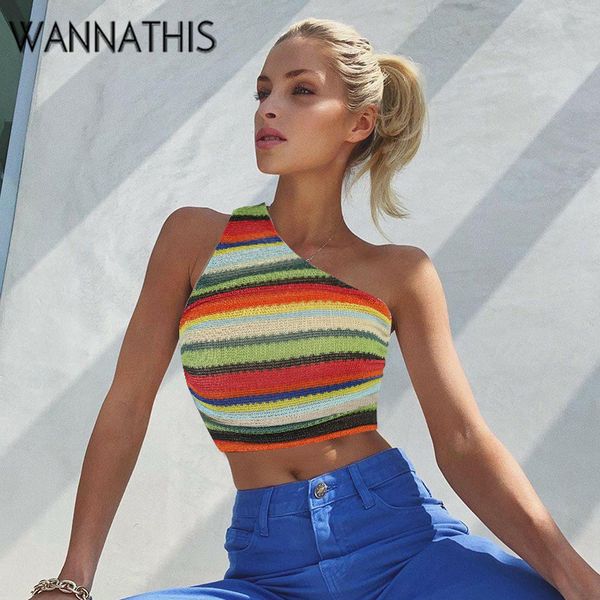 2022 patchwork one shoulder knit tank women sleeveless strip sleeveless color summer cropped for womennew, White
2022 patchwork one shoulder knit tank women sleeveless strip sleeveless color summer cropped for womennew, White